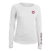 Hook & Heart Women's Long Sleeve UV Shirt, White | Live to Fish